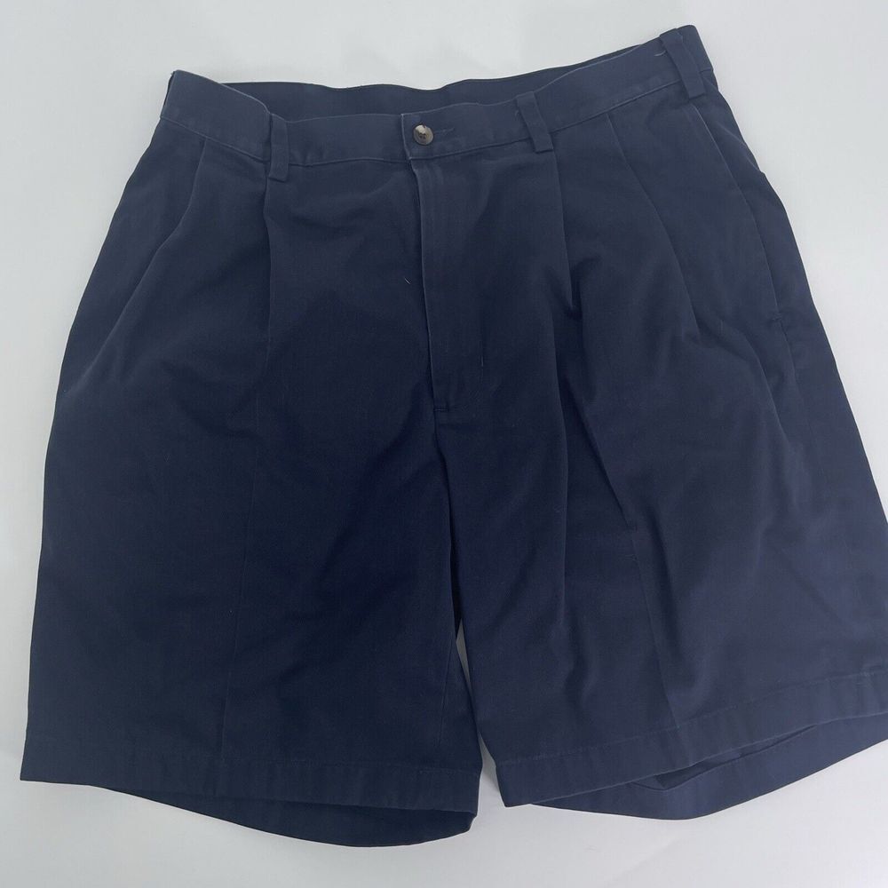 Sz 34 Jos. A. Bank Navy Blue‎ Golf Summer Chino Shorts Great Condition